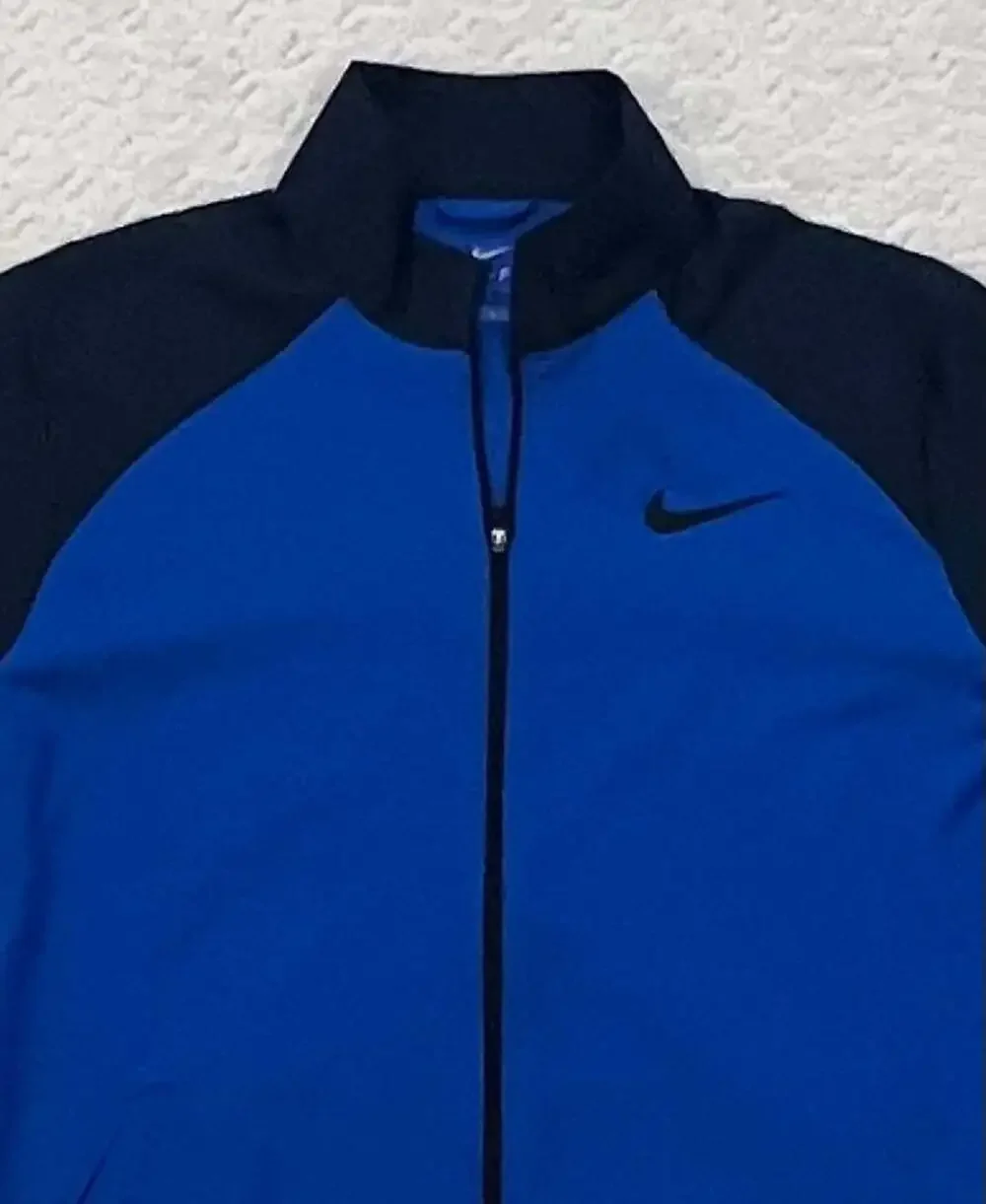 Nike Men's Dri-FIT Full-Zip Training Jacket Blue Black